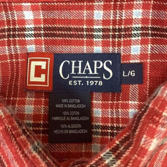 SzL Chaps Flannel Button Down Shirt - Picture 5 of 5
